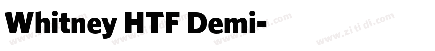 Whitney HTF Demi字体转换